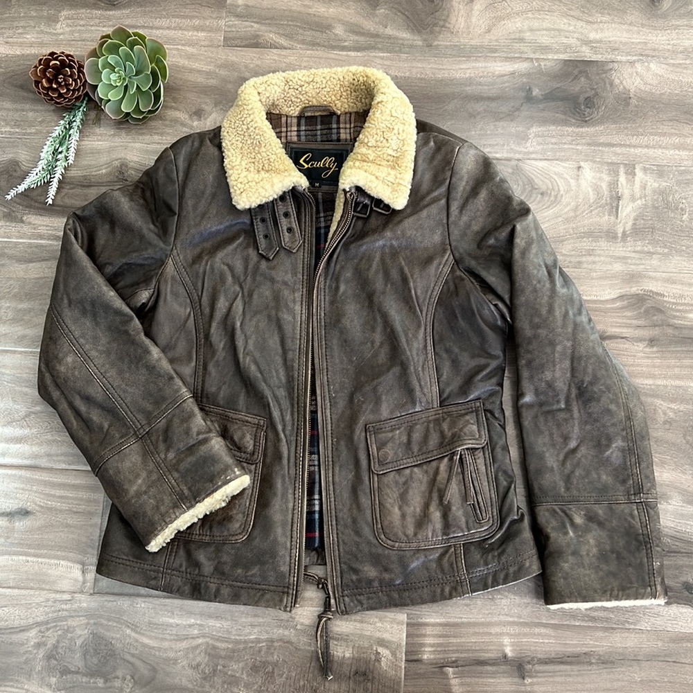 SCULLY Women’s Aviator Leather jacket - size M